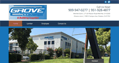 Desktop Screenshot of grovelumber.com